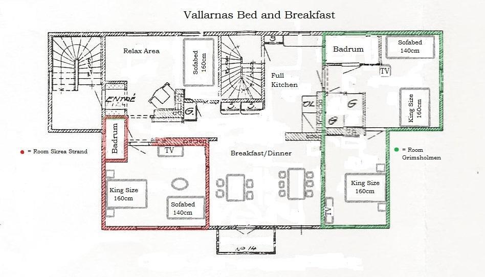 Vallarnas Bed & Breakfast Falkenberg Esterno foto
